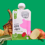 Serenity Kids Stage 2 Baby Food Pouch Free Range Pork and Apple with Organic Carrots and Sage, Case of 6, 3.5 Ounce