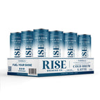 Rise Brewing Co. Vanilla Cold Brew Latte, Case of 12, 11 Fluid Ounce Cans