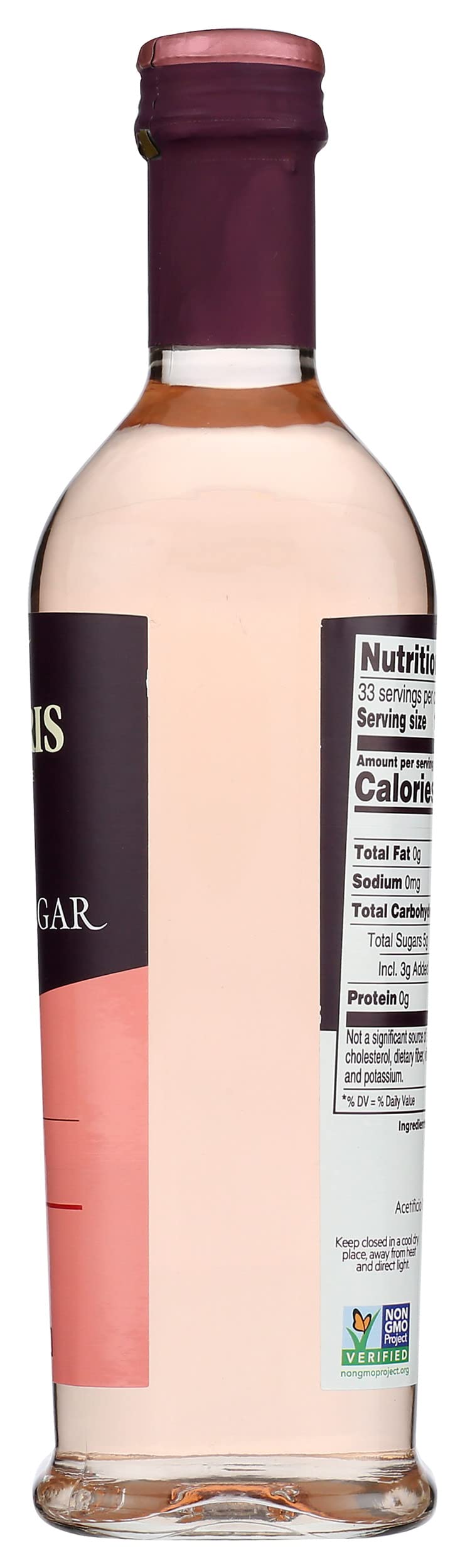 De Nigris Sweet Rose Wine Vinegar, Case of 6, 16.9 Fluid Ounce