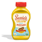 Suzie's Organics Organic Yellow Mustard, Case of 6, 8 Ounces