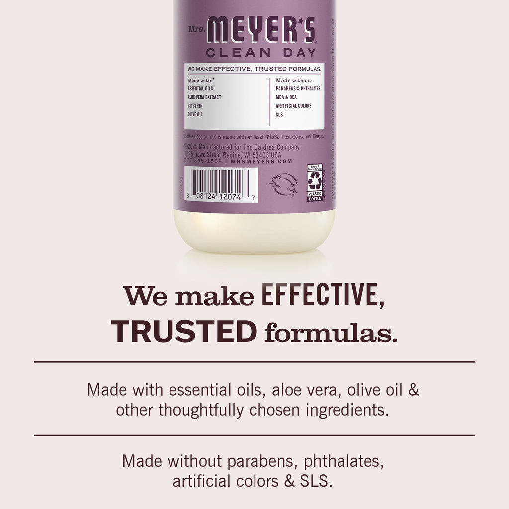Mrs. Meyer's Clean Day Elderberry Hand Soap, 12.5 fl oz, Case of 6