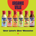 Organicville Organic Olive Oil and Balsamic Vinaigrette, Case of 6, 8 Fl Oz