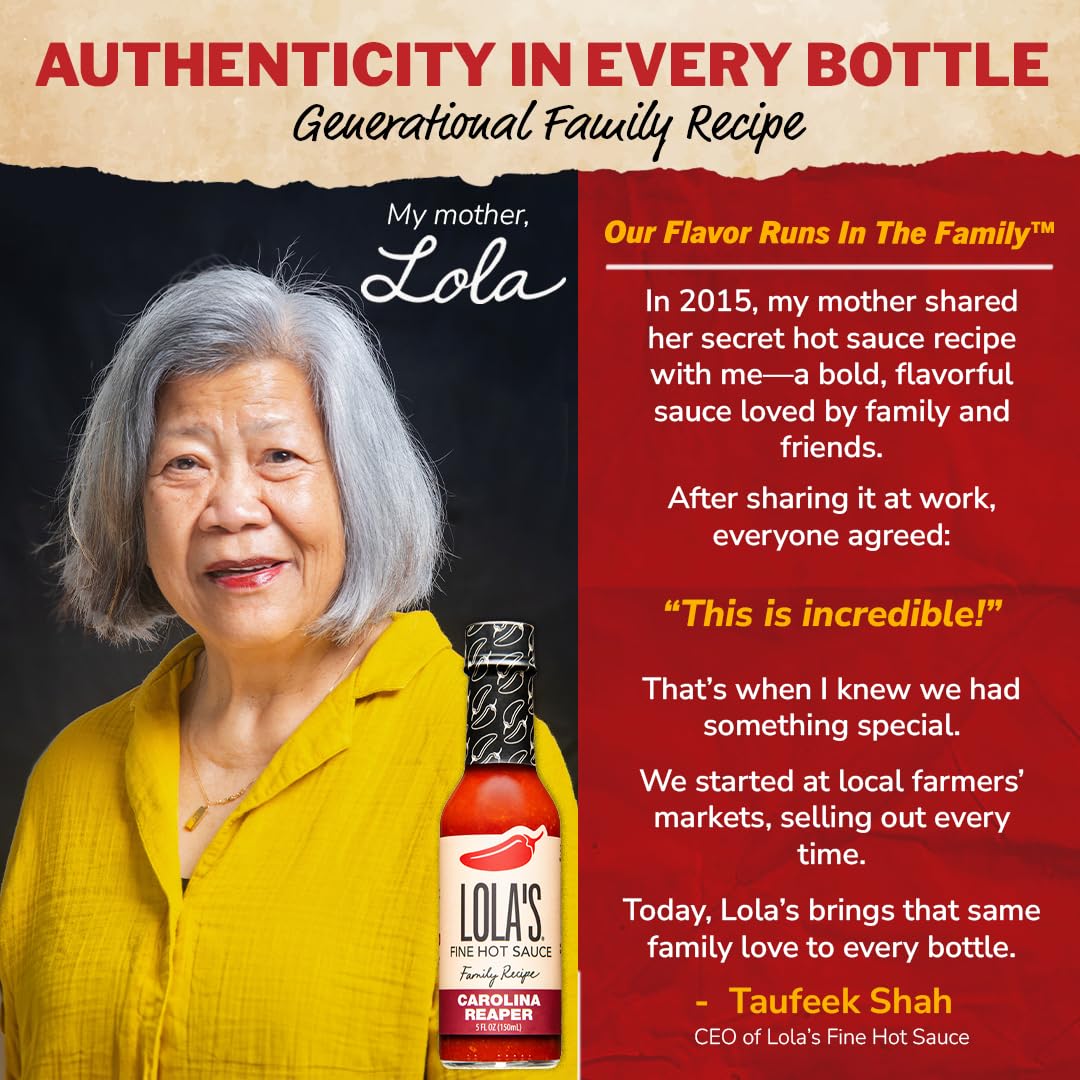 Lola's Fine Hot Sauce, Case of 12, 5 Fluid Ounce