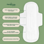 Hempress Hygienics Super Pads with Organic Cover, 12 Count