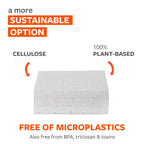 Full Circle Plain Jane Natural Cellulose Kitchen Sponges, Case of 6, 3 Count