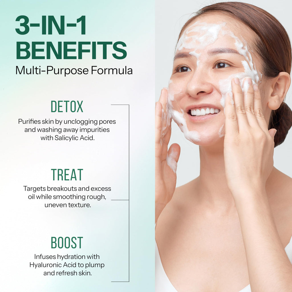 Fortify+ Clarifying Foaming Face Cleanser with Benzoyl Peroxide, 5.07 Fl Oz
