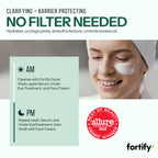Fortify+ Clarifying Foaming Face Cleanser with Benzoyl Peroxide, 5.07 Fl Oz