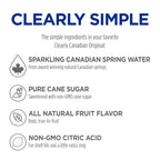 Clearly Canadian Summer Strawberry Sparkling Water, Case of 12, 11 fl oz