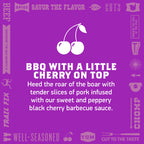 Krave Black Cherry Barbecue Pork Cuts, Case of 8, 2.5 Ounce Bags