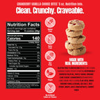 Every Body Eat Cranberry Vanilla Cookie Bites, Case of 6, 5 Ounce Bags