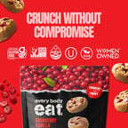 Every Body Eat Cranberry Vanilla Cookie Bites, Case of 6, 5 Ounce Bags
