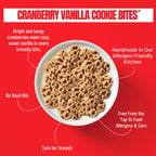 Every Body Eat Cranberry Vanilla Cookie Bites, Case of 6, 5 Ounce Bags