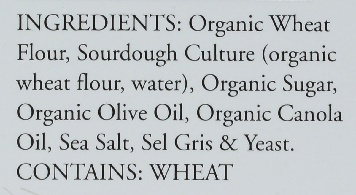 Rustic Bakery Organic Olive Oil And Sel Gris Sourdough Flatbread Bites Crackers, Case of 12, 4 Ounce Boxes