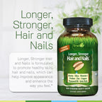 Irwin Naturals Longer, Stronger Hair And Nails, 60 Softgels