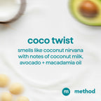 Method Coco Twist Curl Defining Co-Wash, Case of 6, 13.5 Fluid Ounce