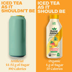 Saint James Organic Pineapple Mango Green Tea, Case of 12, 16 Fluid Ounce Cans