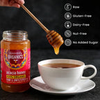 Heavenly Organics Organic Acacia Raw Honey, Case of 6, 22 Ounces