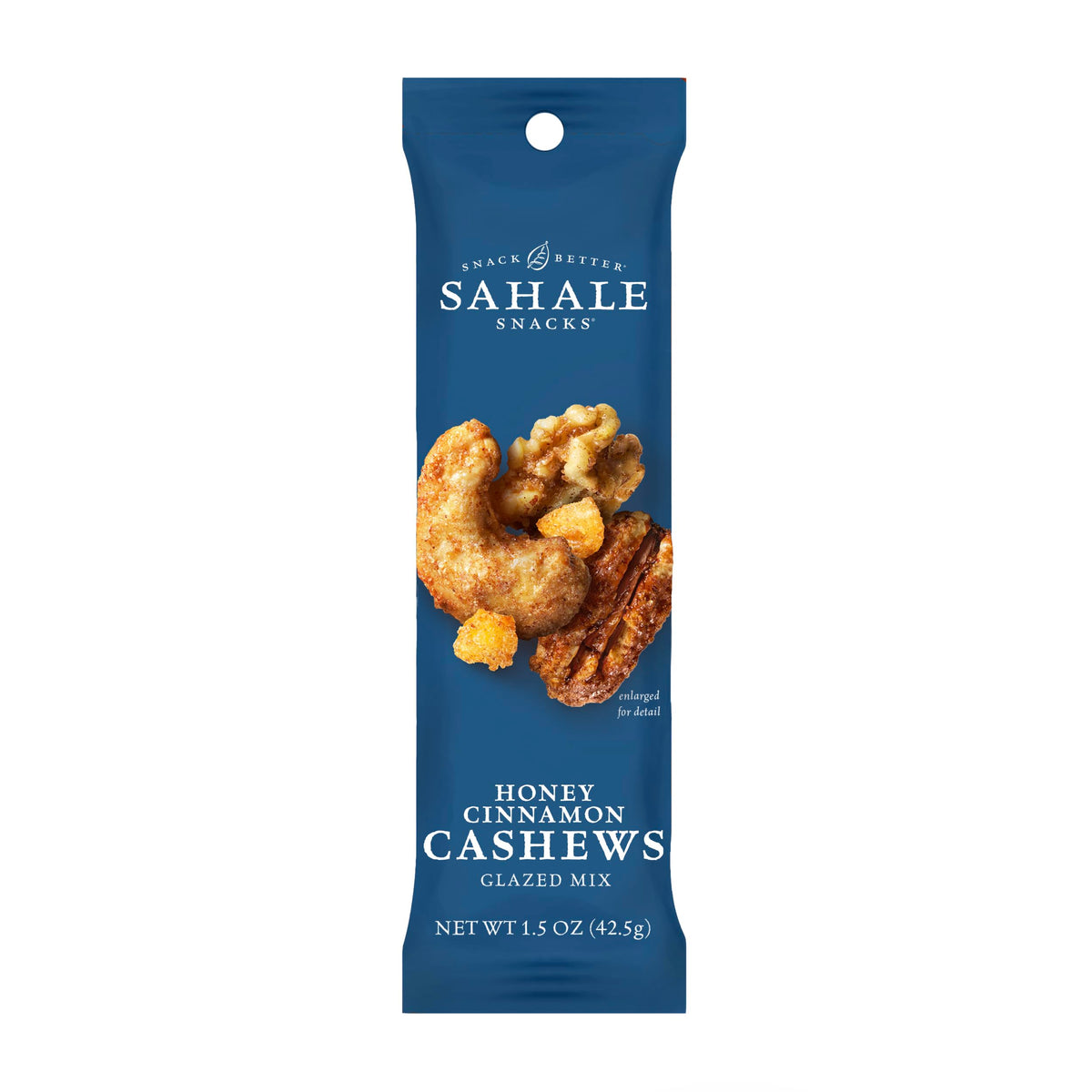Sahale Snacks Honey Cinnamon Cashew Glazed Nut Blend Case of 18, 1.5 Ounce