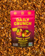 Daily Crunch Sweet Sichuan Cashew Edamame Nut Snack, Case of 6, 4 Ounces