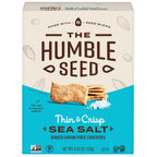 The Humble Seed Grain Free Sea Salt Crackers, Case of 6, 4.25 Ounces