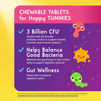 Renew Life Ultimate Flora Kids Probiotic, Case of 4, 30 Count Chewable Tablets