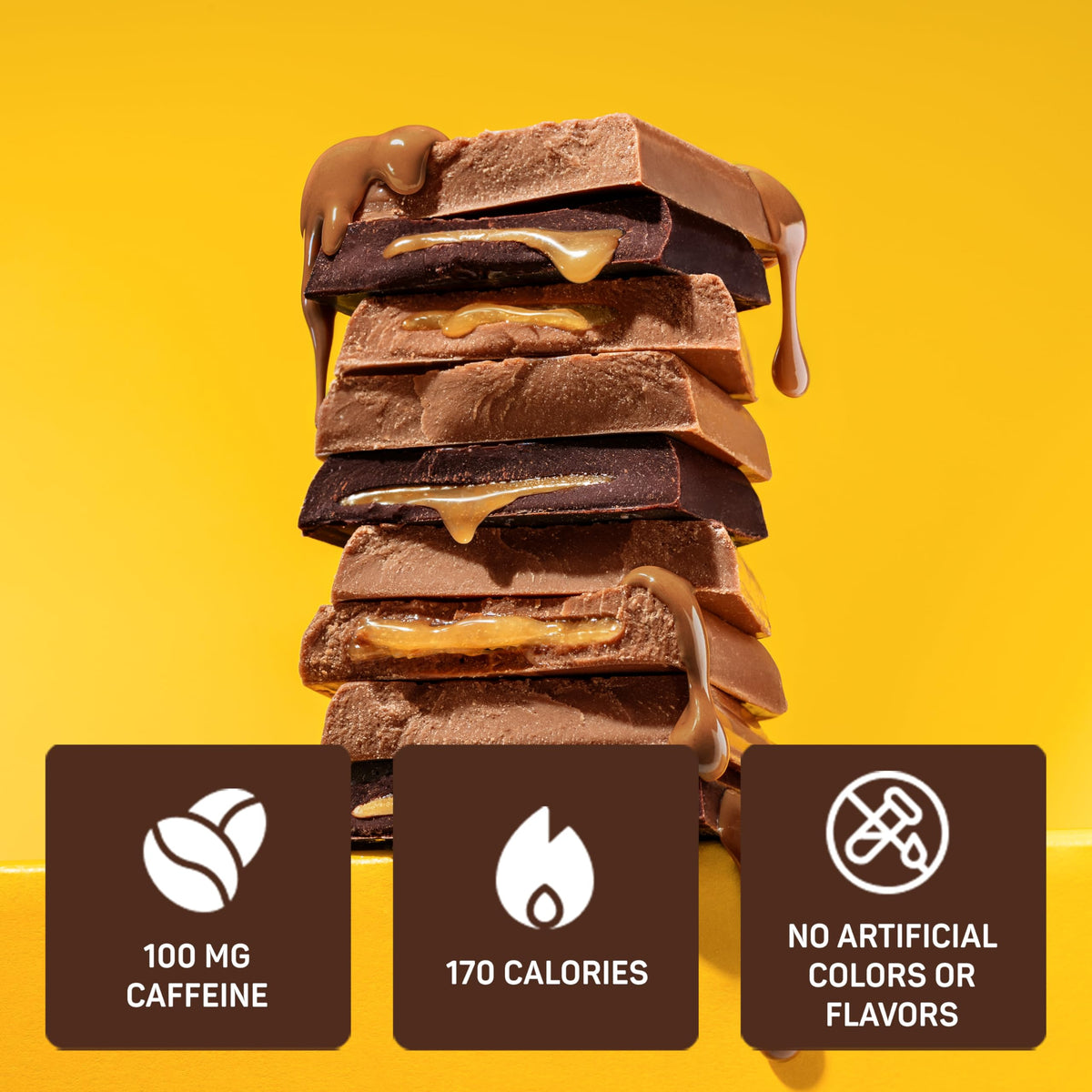 Awake Chocolate Caffeinated Milk Chocolate Bar, Case of 20, 1.2 Ounce Bars