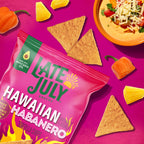 Late July Organic Hawaiian Habanero Tortilla Chips, 6 Ounce, Case of 12