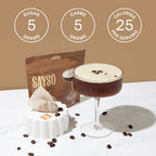 Sayso Espresso Martini Cocktail Mix, 2.26 Oz Packs, Case of 6