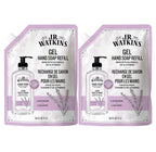 J.R. Watkins Lavender Gel Hand Soap Refill, Case of 2, 34 fl oz Each