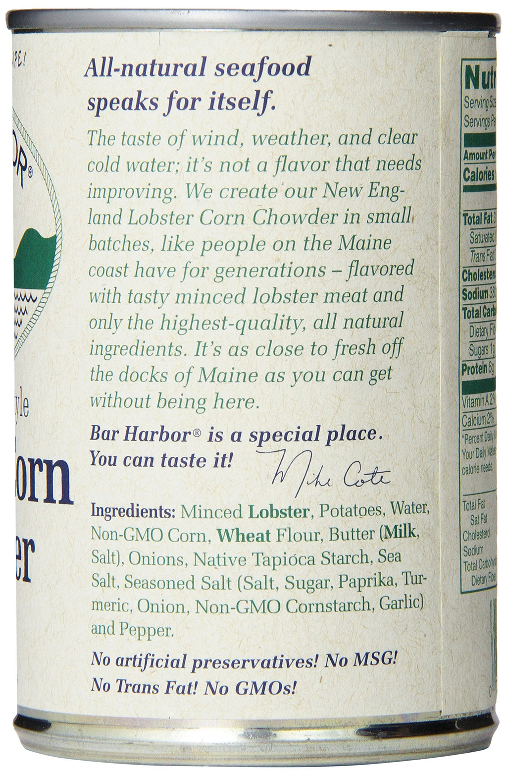 Bar Harbor Lobster Corn Chowder, Case Of 6, 14.5 Oz