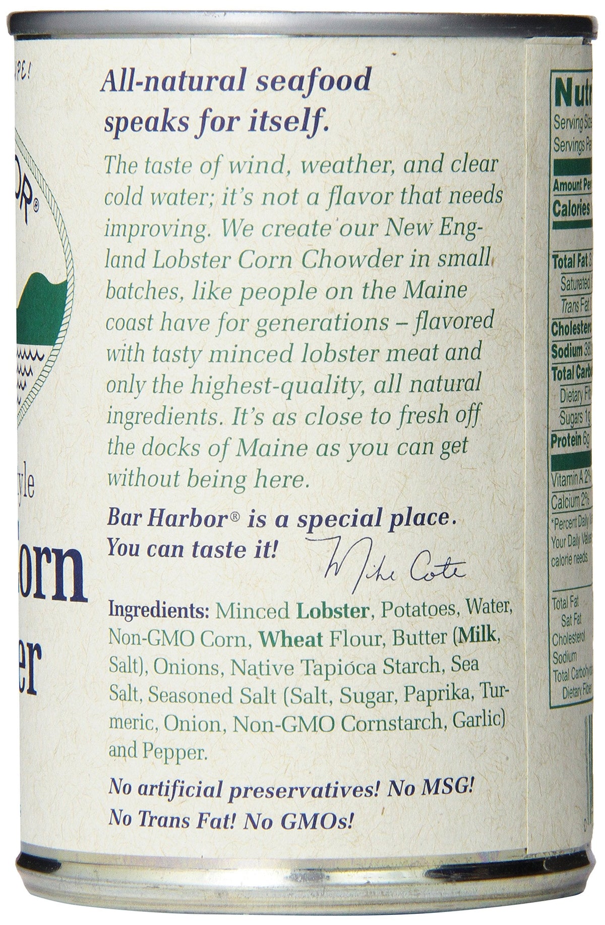 Bar Harbor Lobster Corn Chowder, Case Of 6, 14.5 Oz
