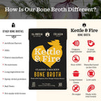 Kettle & Fire Organic Classic Chicken Bone Broth, Case of 8, 32 Ounce Cartons