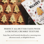 Walkers Shortbread Mini Festive Tree Shortbread, Case of 12, 4.4 oz Packs