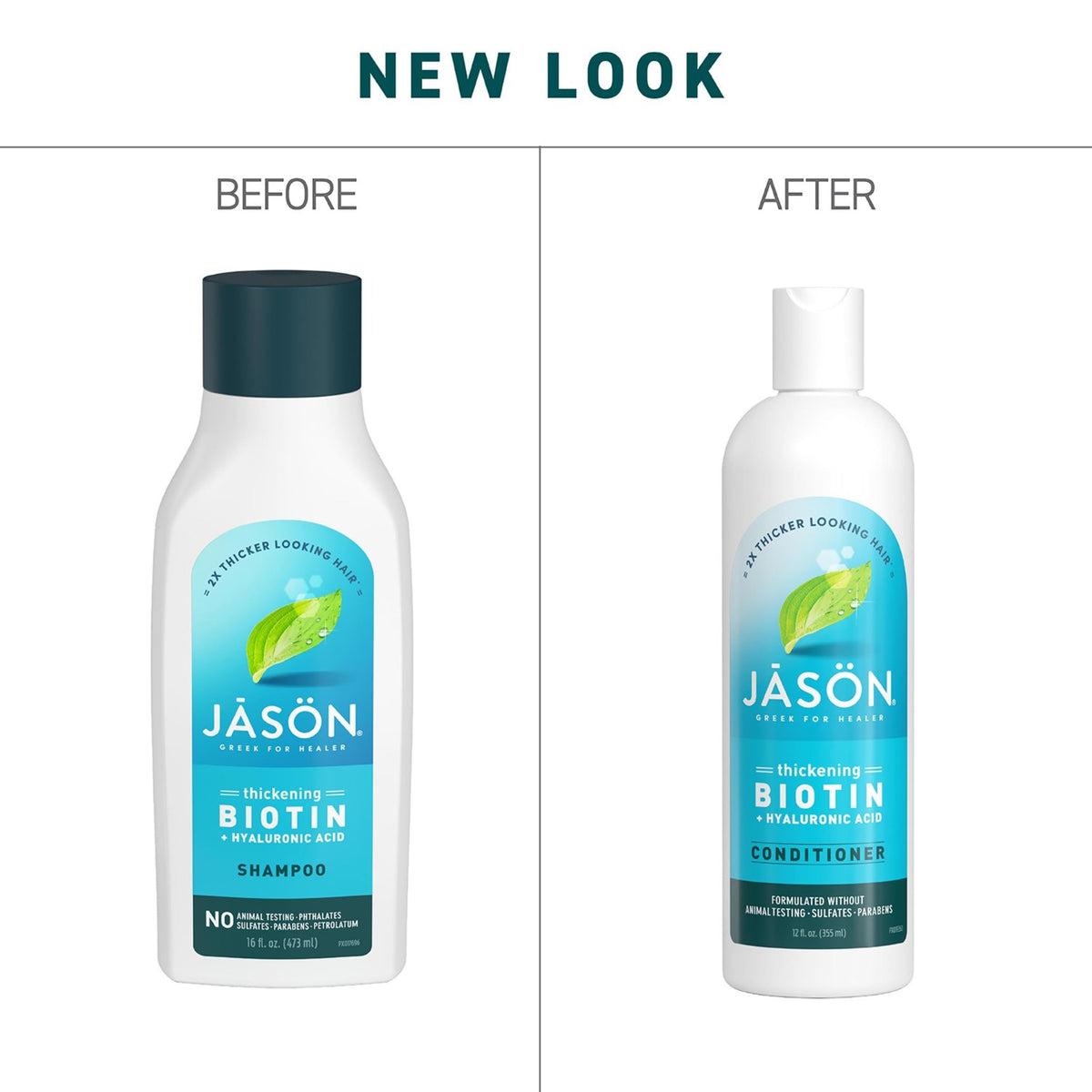 Jason Natural Products Biotin Conditioner, 12 Fluid Ounce Bottle