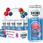 ShineWater Mixed Berry Acai Flavored Water, Case of 12, 16 fl oz Each