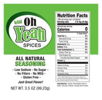 Oh Yeah Plus Seasoning | Pack of 2 | 3.5 oz | Oh Yeah Spices