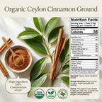 Organic Ceylon Cinnamon Powder – True Cinnamon, Sri Lanka