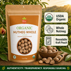 Organic Whole Nutmeg – Grate Fresh for Baking & Chai