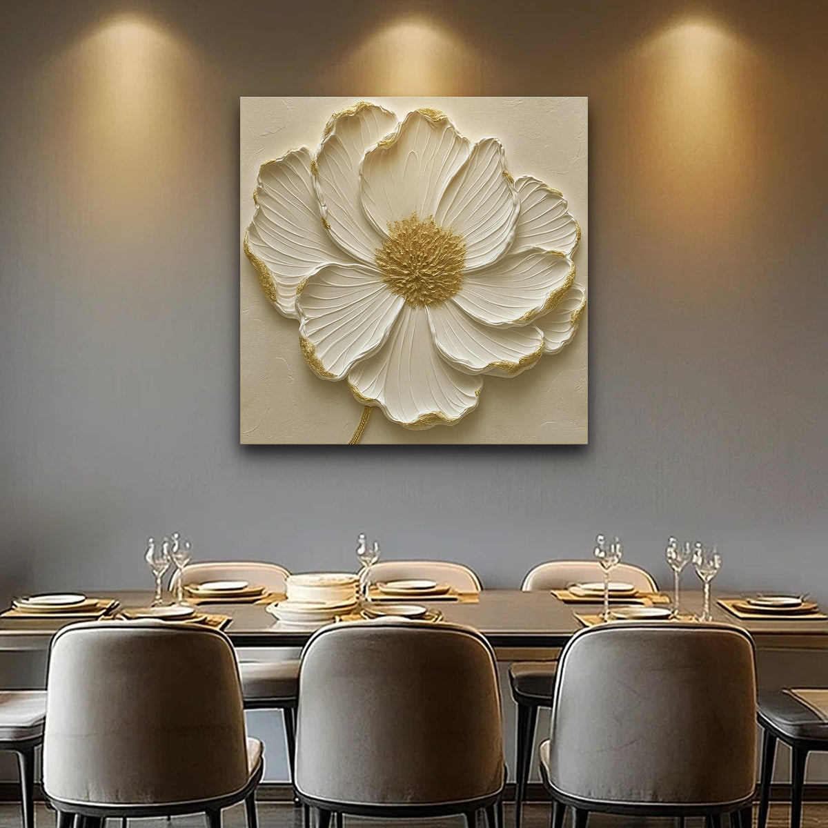 Modern Abstract Flower Wall Art