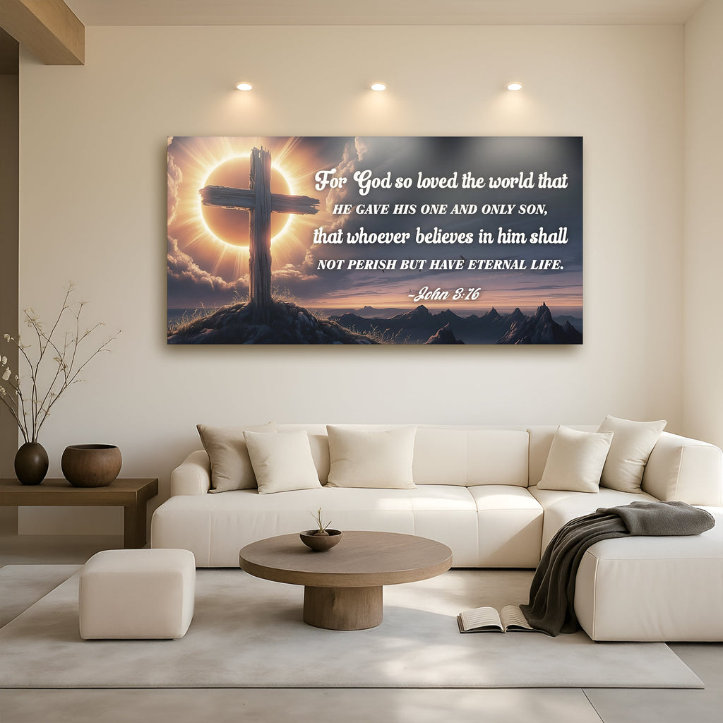 John 3:16: For God So Loved The World Faith Sign VII