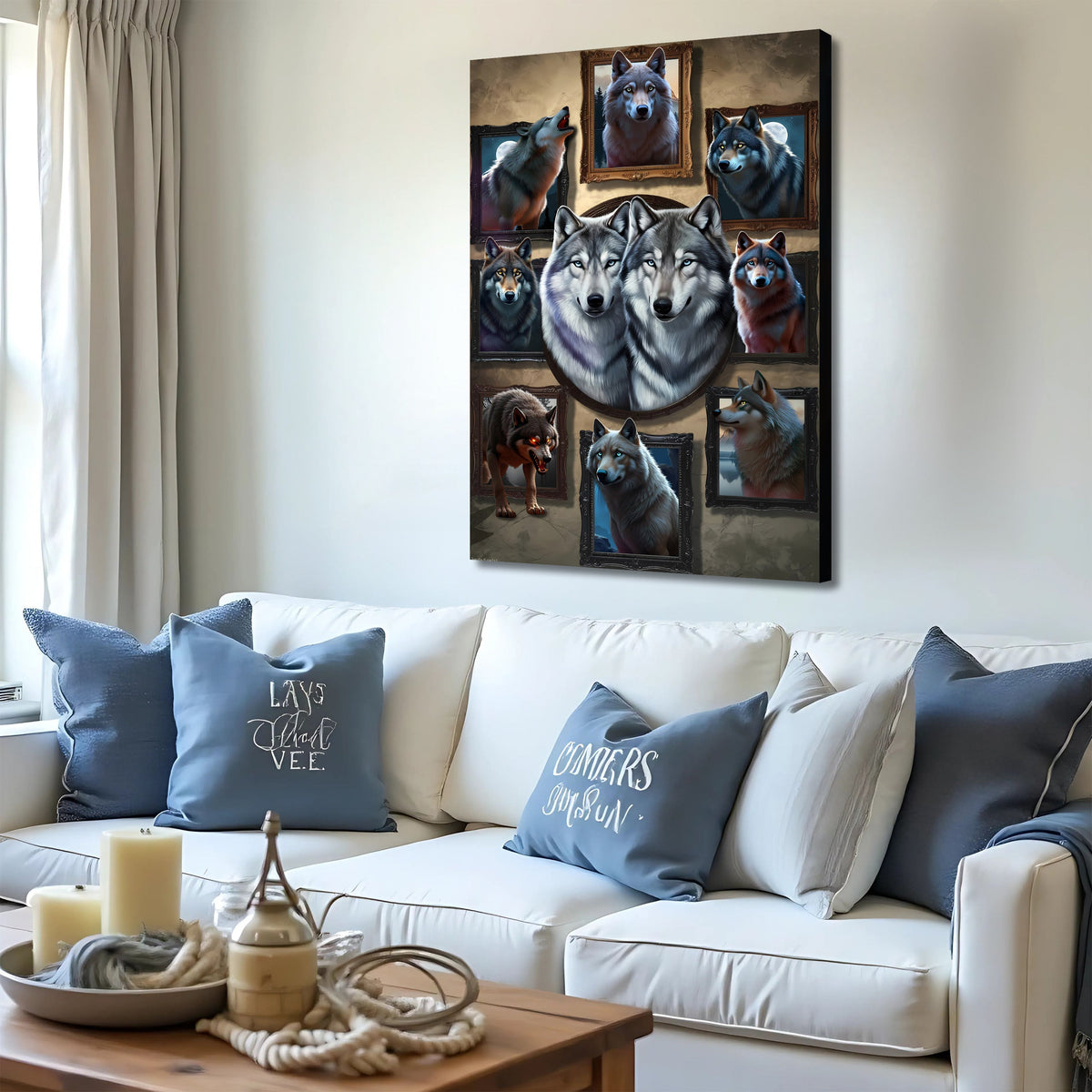 Wolf Collage Wall Art