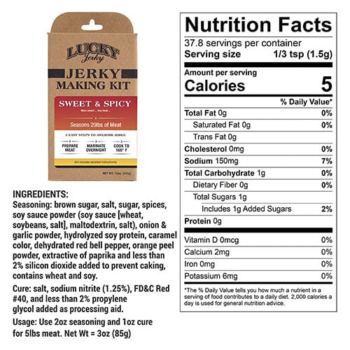 Sweet & Spicy Jerky Making Kit | 12 oz | Nebraska Star Beef