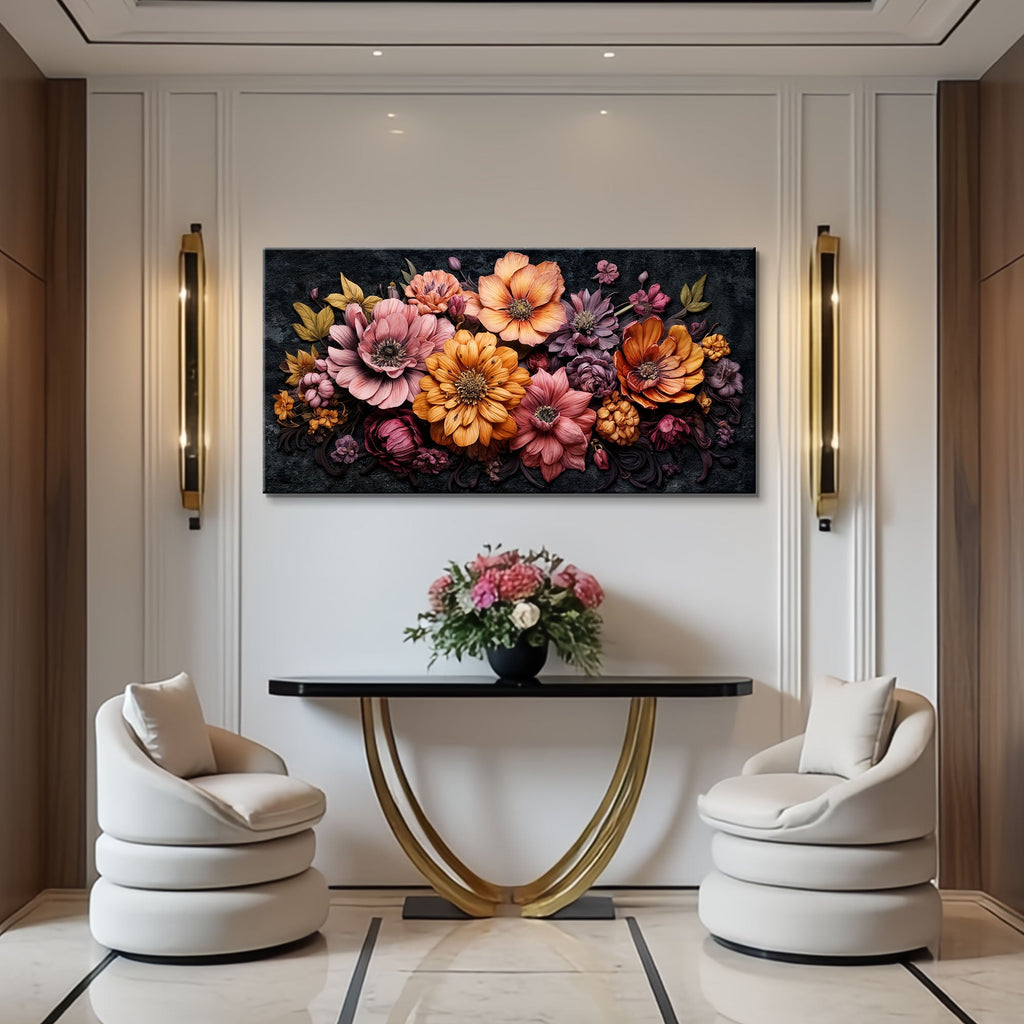 Colorful Floral Realistic Wall Art