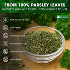 Premium Dried Parsley Leaves – 100% Pure, Non-GMO, Gluten-Free, Vegan – Aromatic Culinary Herb for Cooking, Garnish, and Seasoning