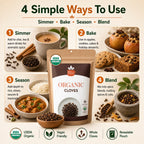 Organic Whole Cloves – For Mulled Wine, Biryani & Spiced Tea