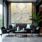 White Butterfly Wall Art