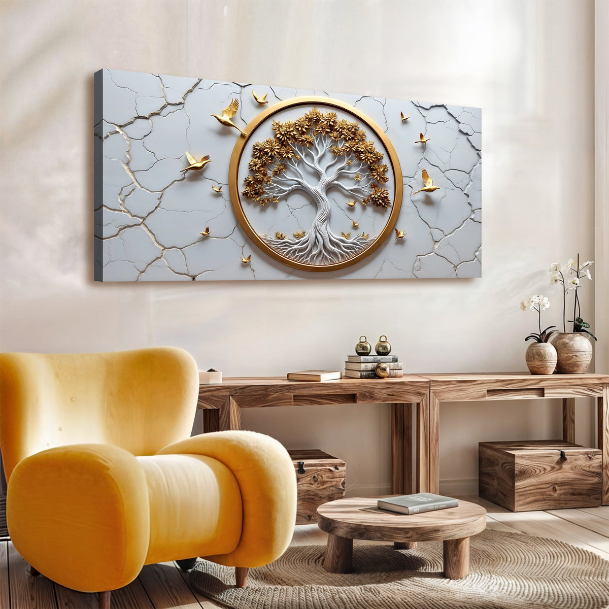 Celtic Tree of Life Wall Art - White