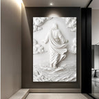 Minimalist Jesus Walking on Water Wall Art