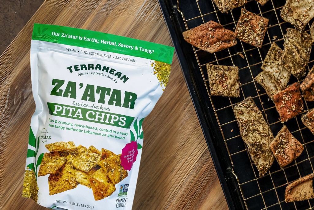 24 Pack Pita Chip Variety (8 Za'atar Pita Chips, 8 Spicy Za'atar Pita Chips, 8 Sea Salt Pita Chips)