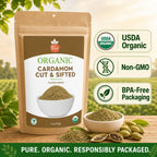 Organic Cardamom Cut & Sifted – For Chai & Tea Blends